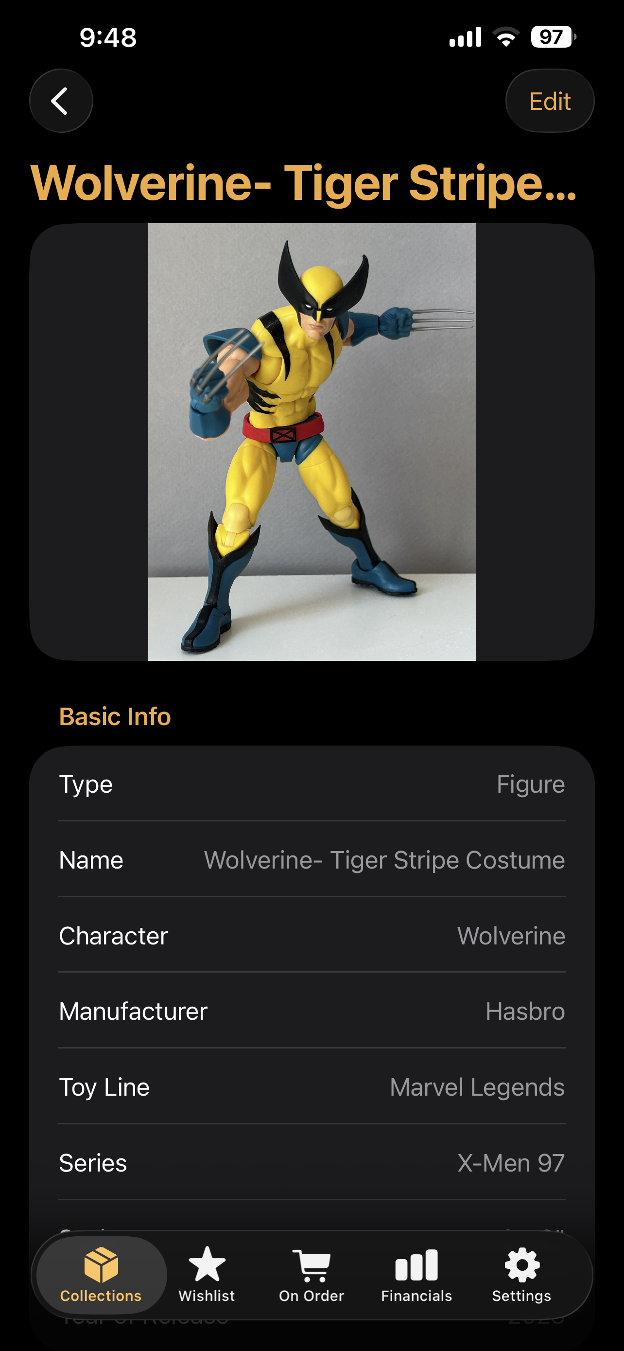 Action Figure Inventory App screenshot